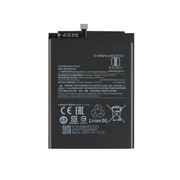 Bateria Xiaomi BN55/ Redmi Note 9s/ Redmi Note 9 Pro/ Redmi Note 9 SE