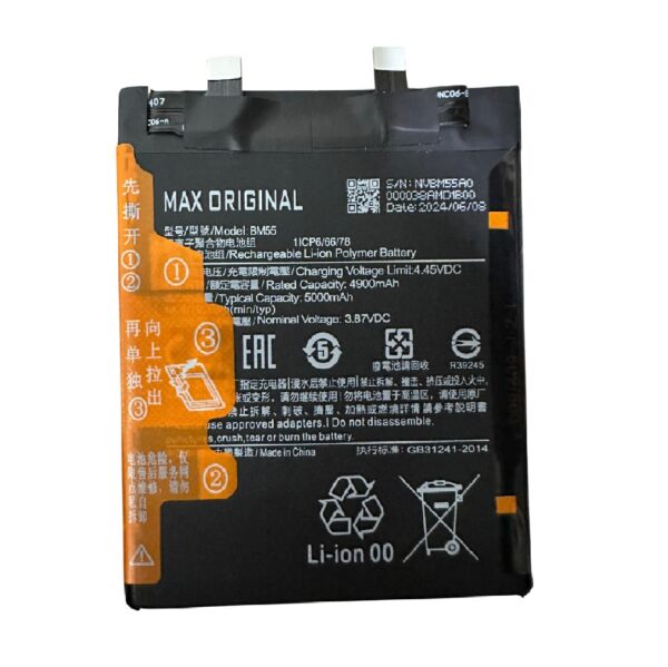 Bateria Xiaomi BM55/ Mi 11 Pro/ Mi 11 Ultra (Max Original)