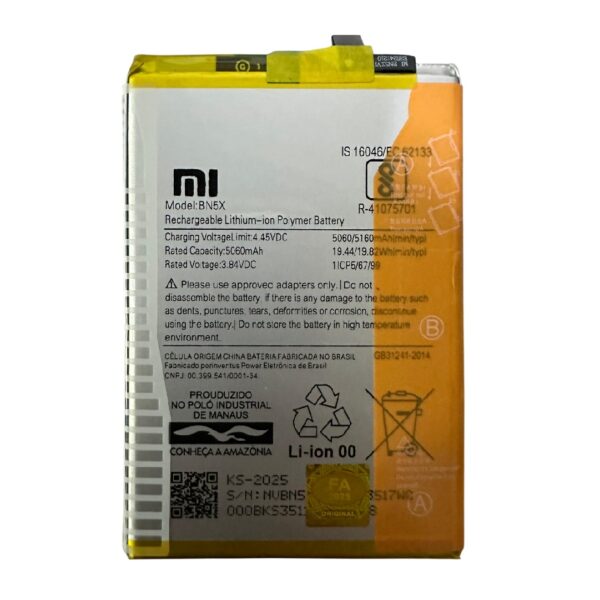 Bateria Motorola BN5X/ Redmi 14C /Poco C75