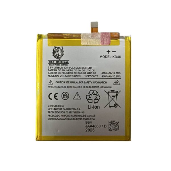 Bateria Motorola KD40 G8 Plus (Max Original)