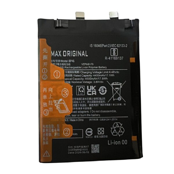 Bateria Xiaomi BP46 Mi 12 - 12X Max (Max Original)
